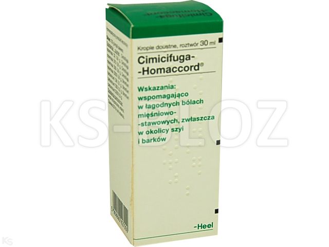 HEEL Cimicifuga-Homaccord interakcje ulotka krople doustne  30 ml | butelka