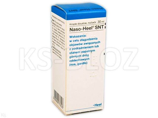 HEEL Naso-Heel SNT interakcje ulotka krople doustne - 30 ml