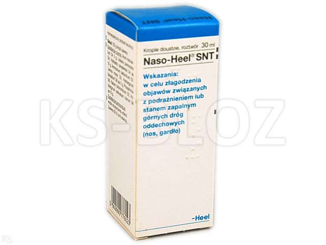 HEEL Naso-Heel SNT interakcje ulotka krople doustne  30 ml