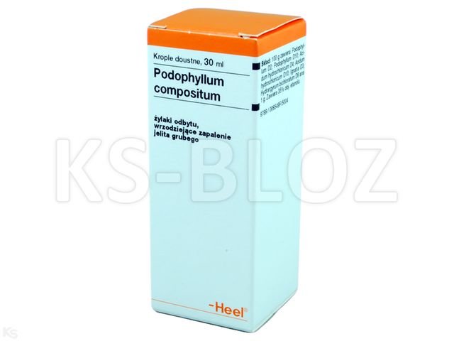 HEEL Podophyllum compositum interakcje ulotka krople doustne - 30 ml (but.)