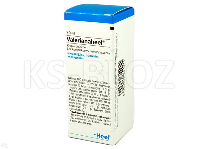 HEEL Valerianaheel interakcje ulotka krople doustne - 30 ml (but.)