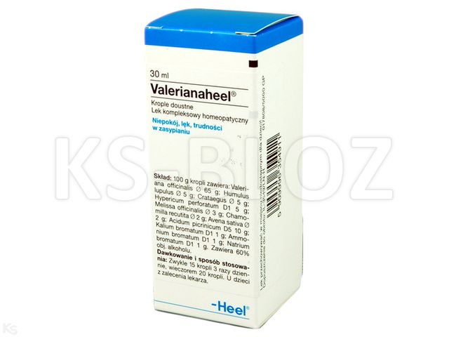 HEEL Valerianaheel interakcje ulotka krople doustne  30 ml | butelka