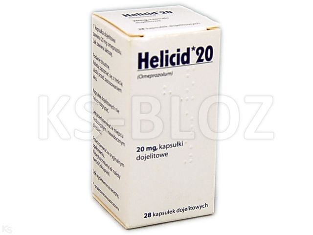 Helicid 20 interakcje ulotka kapsułki dojelitowe 20 mg 28 kaps.