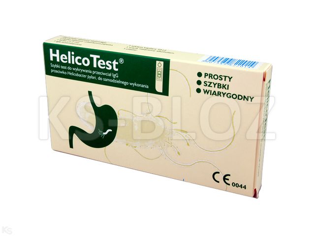 Helico Test do wykr.przeciwciał. p/Helicobacter pylori interakcje ulotka test  1 zest.