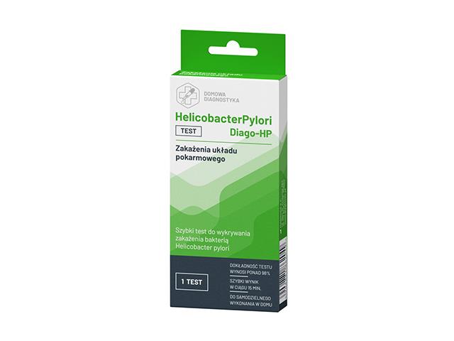 HelicobacterPylori Diago-HP Test do wykrywania helicobacter pylori interakcje ulotka   1 zest.