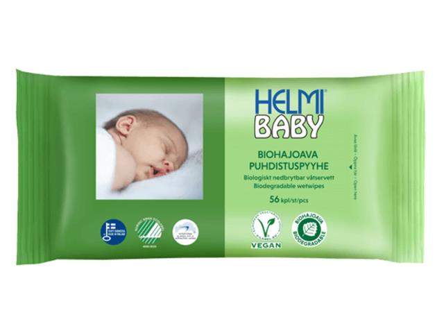 HELMI BABY Biodegradowalna Chusteczka nawilżana interakcje ulotka chusteczka  56 szt.