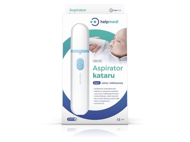 HelpMedi Aspirator kataru ustny elektryczny 2w1 HNA-100 interakcje ulotka   1 szt.