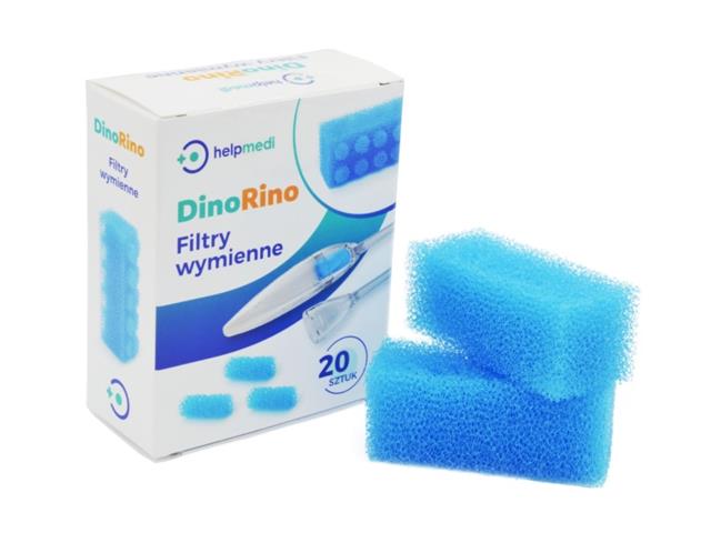 HelpMedi DinoRino filtry wymienne do ustnego aspiratora kataru DinoRino interakcje ulotka filtr  1 szt.