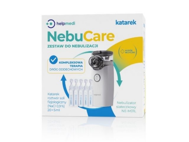 HelpMedi Katarek NebuCare Zestaw do nebulizacji interakcje ulotka  - 1 szt.