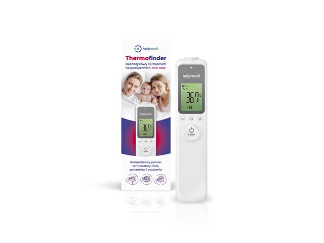 HelpMedi Thermofinder HFS-1000, bezdotykowy termometr na podczerwień interakcje ulotka termometr - 1 szt.
