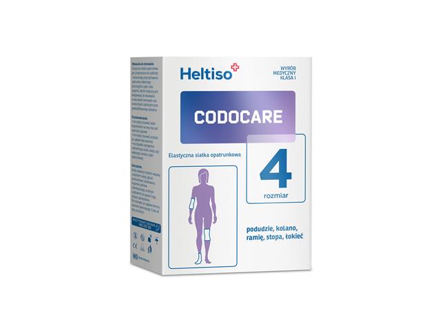 Heltiso Codocare Siatka opatrunkowa elastyczna 4 (100 cm) interakcje ulotka siatka opatrunkowa  1 szt.