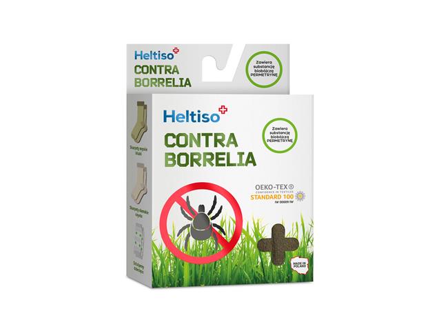 Heltiso Contra Borrelia Skarpety damskie 36/38 interakcje ulotka skarpeta  2 szt. (para)