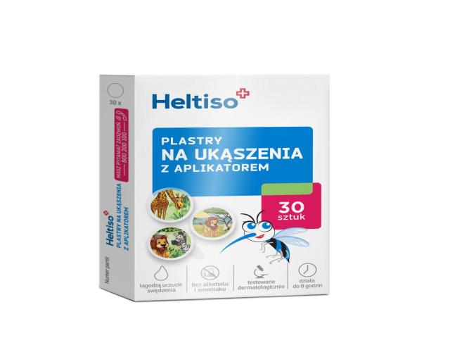 Heltiso Plaster na ukąszenia z aplikatorem interakcje ulotka plaster  30 szt.