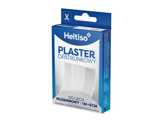 Heltiso Plaster opatrunkowy włókninowy do cięcia 1 m x 8 cm interakcje ulotka plaster - 1 op.