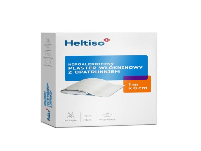 Heltiso Plaster z opatrunkiem włókninowy 1 m x 8 cm interakcje ulotka   1 szt.