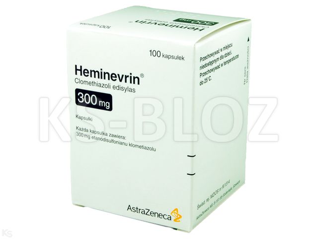 Heminevrin interakcje ulotka kapsułki 300 mg 100 kaps.