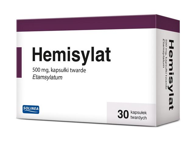 Hemisylat interakcje ulotka kapsułki twarde 500 mg 30 kaps.