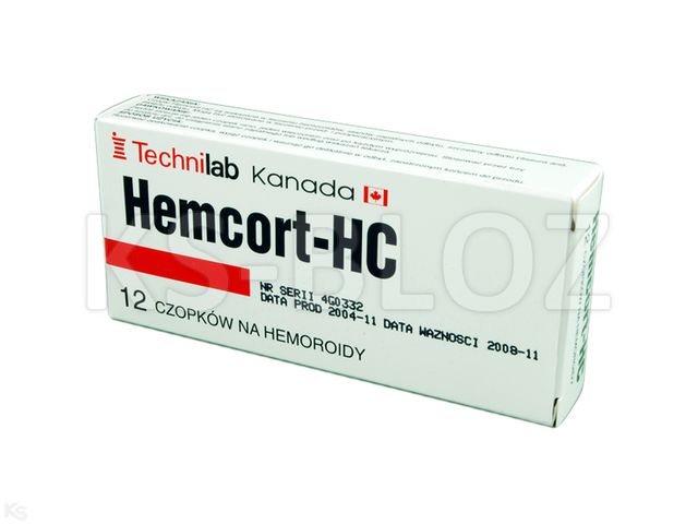 Hemkortin-Hc interakcje ulotka czopki doodbytnicze 10mg+10mg 12 czop.