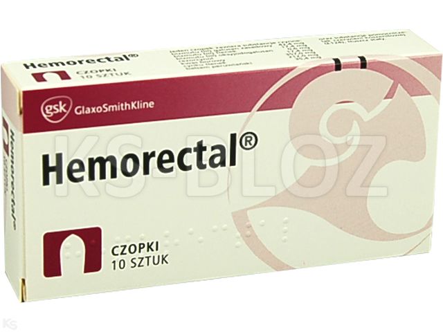 Hemorectal interakcje ulotka czopki doodbytnicze  10 czop.