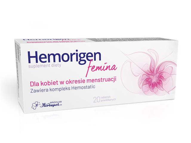 Hemorigen Femina interakcje ulotka tabletki powlekane  20 tabl.