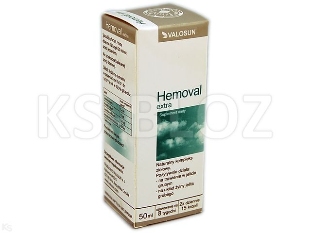 Hemoval Extra interakcje ulotka krople  50 ml