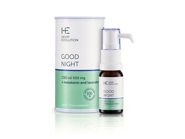 Hemp Evolution Good Night Olejek CBD 500 mg + melatonina i lawenda interakcje ulotka olejek - 10 ml