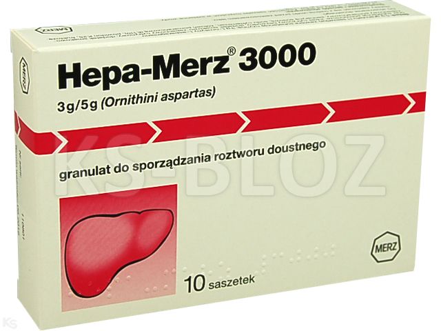 Hepa-Merz 3000 interakcje ulotka granulat do sporządzania roztworu doustnego 3 g/5g gran. 10 sasz. po 5 g