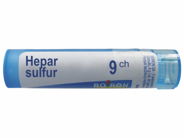 Hepar Sulfur 9 CH interakcje ulotka granulki  4 g