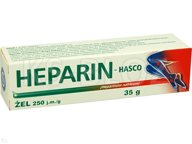 Heparin Hasco interakcje ulotka żel 250 j.m./g 