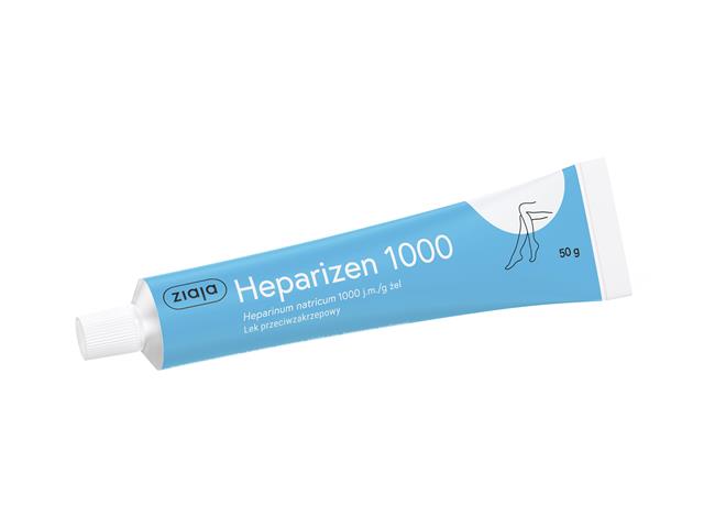 Heparizen 1000 interakcje ulotka żel 8,5 mg (1000 j.m.)/g 50 g | tuba