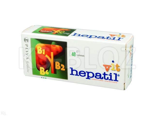 Hepatil - Vit interakcje ulotka tabletki 150 mg 40 tabl.