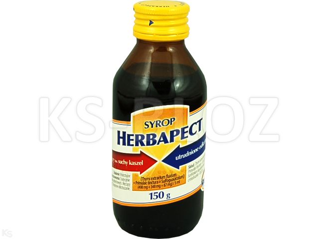 Herbapect interakcje ulotka syrop (498mg+349mg+87mg)/5ml 125 ml (150 g)