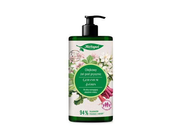 Herbapol Żel olejkowy pod prysznic geranium, jaśmin interakcje ulotka żel - 740 ml