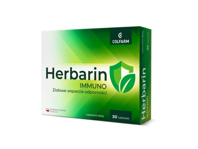 Herbarin Immuno interakcje ulotka tabletki  30 tabl.