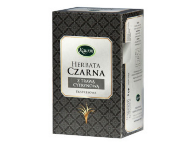 Herbata czarna ekspresowa z trawą cytrynową interakcje ulotka   20 sasz.
