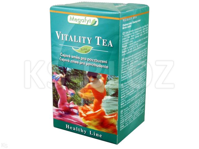 Herbata VITALITY TEA  łagodnie pobudzająca z witaminami interakcje ulotka  1,5 g 20 toreb.