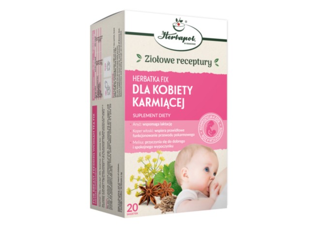 Herbatka fix Dla Kobiety Karmiącej interakcje ulotka - - 20 toreb. po 2 g