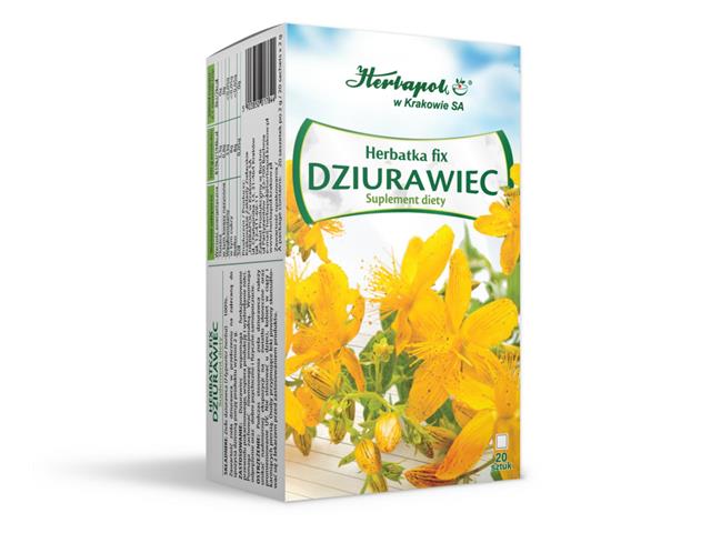 Herbatka fix Dziurawiec interakcje ulotka   20 sasz. po 2 g