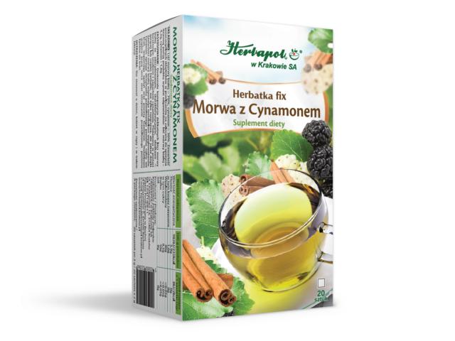 Herbatka Fix morwa z cynamonem interakcje ulotka herbata - 20 sasz.