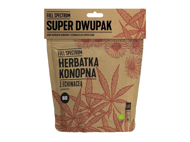 Herbatka konopna z Echinaceą BIO interakcje ulotka herbata - 40 g + 40 g