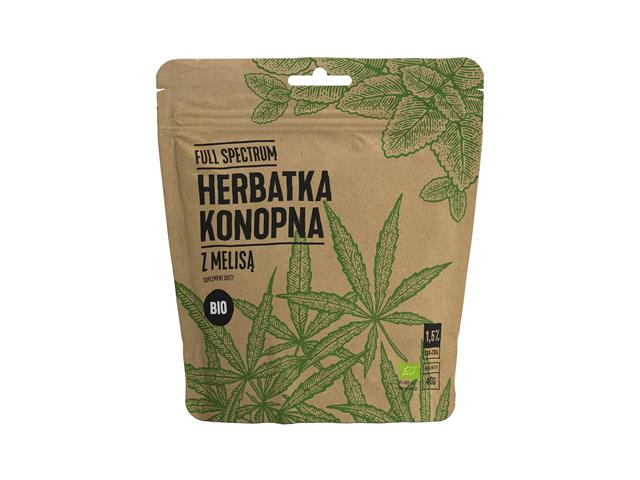 Herbatka konopna z melisą Bio interakcje ulotka herbata  40 g