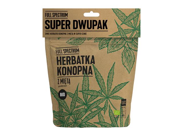 Herbatka konopna z Miętą BIO interakcje ulotka herbata  2 op. po 40 g