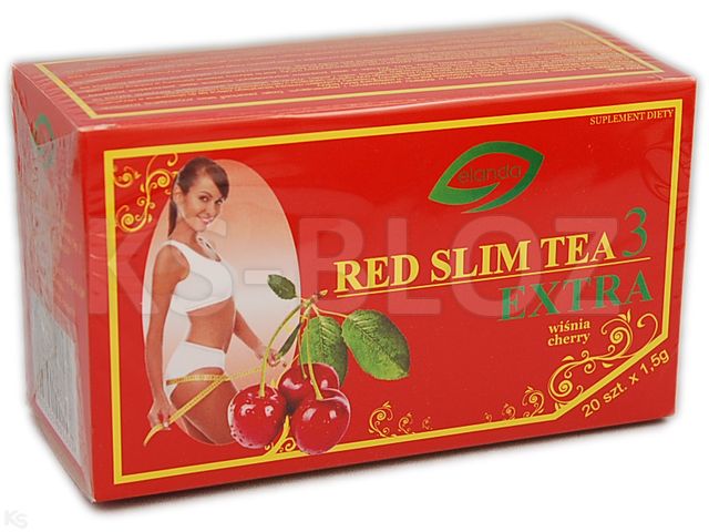 Herbatka Red Slim Tea 3 Extra wiśniowa interakcje ulotka   20 sasz. po 1.5 g