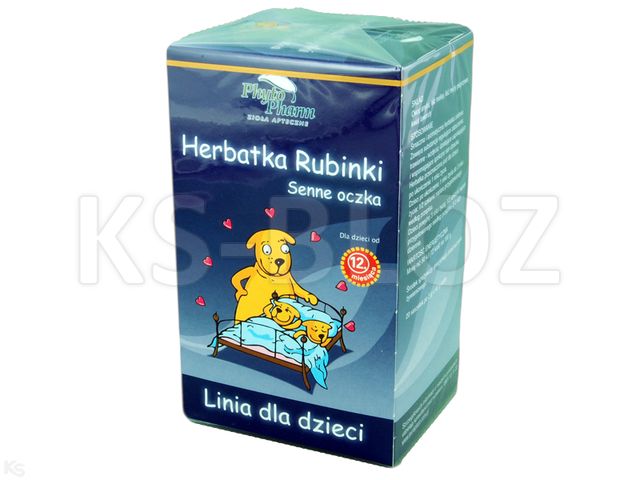 Herbatka Rubinki Senne Oczka interakcje ulotka herbata 2 g 20 toreb.