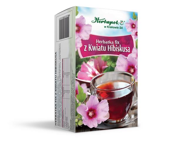 Herbatka z kwiatu hibiskusa interakcje ulotka  2 g 20 toreb.