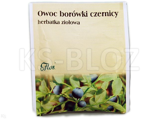 Herbatka Ziołowa Owoc Borówki Czernicy interakcje ulotka zioła sypkie  50 g
