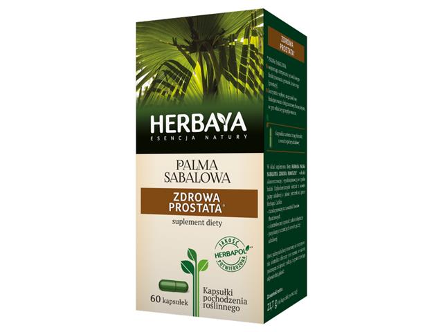 Herbaya Palma Sabalowa Zdrowa Prostata interakcje ulotka kapsułki - 60 kaps.
