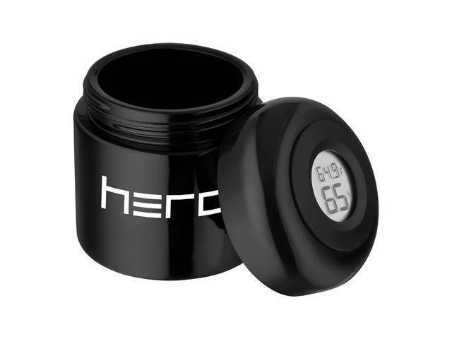 Hero Pojemnik do konopi medycznych 100 ml szklany z higrometrem bezzapachowy interakcje ulotka urządzenie - 1 szt.