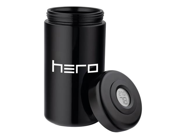 Hero Pojemnik do konopi medycznych 500 ml szklany z higrometrem bezzapachowy interakcje ulotka urządzenie - 1 szt.