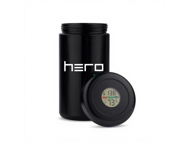 Hero Pro Pojemnik 1000 ml szklany z higrometrem bezzapachowy interakcje ulotka pojemnik - 1 szt.